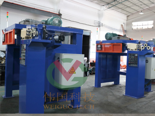 Inverted wire drawing machine