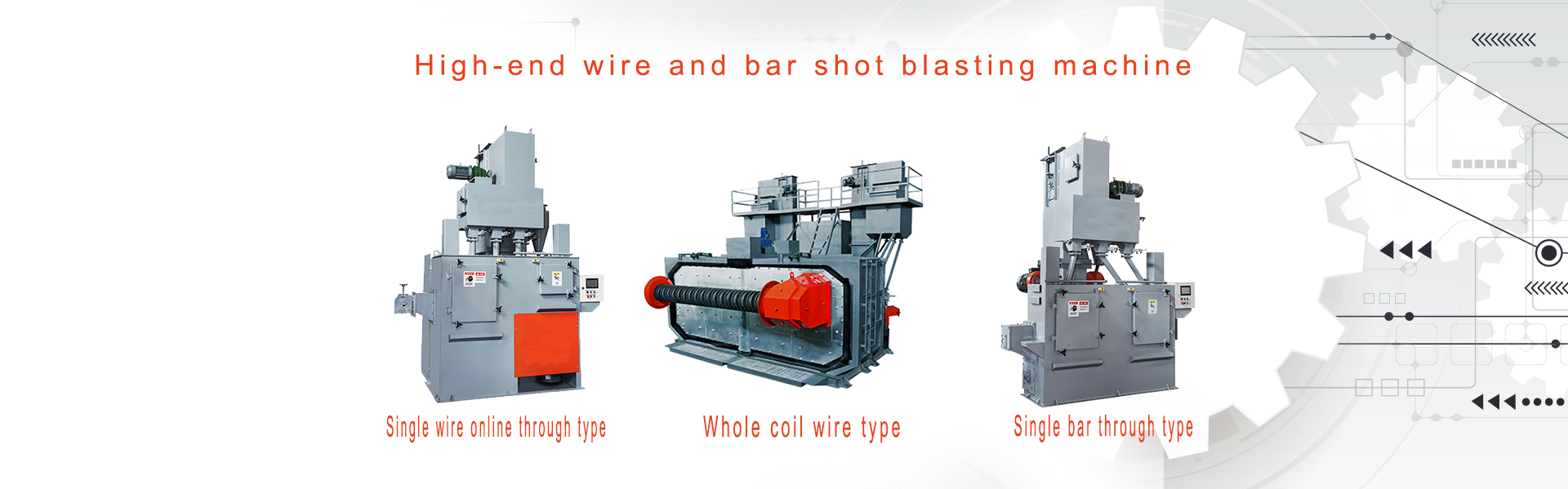 High-end wire, bar special shot blasting machine