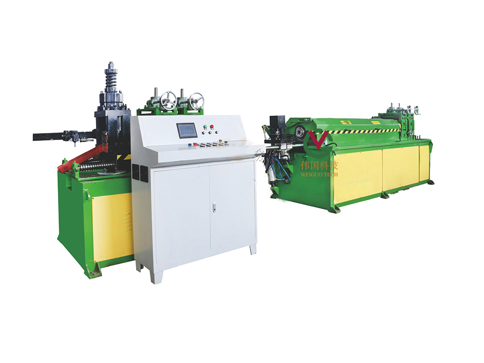 Straightenning and cutting machine